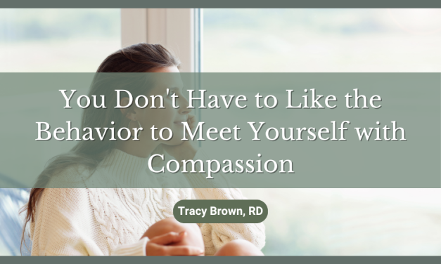 You Don’t Have to Like the Behavior to Meet Yourself with Compassion
